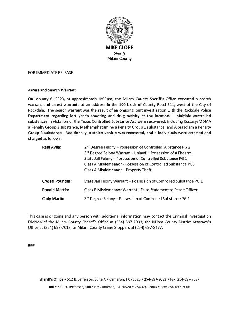 23.01.06 Arrest-Search Warrant Press Release.jpg